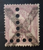 TUNISIE TAXE 1888, Yvert No 21, 5 F Lilas Perfore T A L' ENVERS , Obl TB - Postage Due