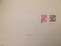 PAGINA PAGE ALBUM PORTOGALLO PORTUGAL 1910 KING LUIS I ATTACCATI PAGE WITH STAMPS COLLEZIONI LOTTO LOTS - Verzamelingen