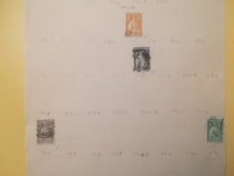 PAGINA PAGE ALBUM PORTOGALLO PORTUGAL 1912 CERES ATTACCATI PAGE WITH STAMPS COLLEZIONI LOTTO LOTS - Lotes & Colecciones