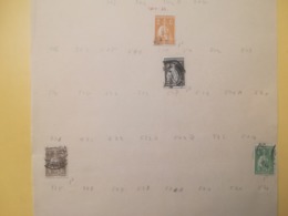 PAGINA PAGE ALBUM PORTOGALLO PORTUGAL 1912 CERES ATTACCATI PAGE WITH STAMPS COLLEZIONI LOTTO LOTS - Verzamelingen