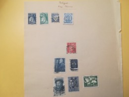 PAGINA PAGE ALBUM PORTOGALLO PORTUGAL 1920 CERES ATTACCATI PAGE WITH STAMPS COLLEZIONI LOTTO LOTS - Collections