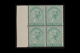 SOUTH AUSTRALIA 1868-76 QV 1d Blue-green (as SG Type 11) - A Never Hinged Mint Marginal BLOCK OF FOUR PROOFS, Perf 14 On - Sonstige & Ohne Zuordnung