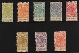 SOUTH AUSTRALIA 1906-12 Tall QV (thick "POSTAGE", Watermark Crown Over A) Complete Set (one Of Each Value), SG 298/305,  - Otros & Sin Clasificación