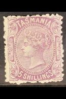 TASMANIA 1871-75 5s Mauve, SG 149b, Mint With Good Colour And Large Part Gum. For More Images, Please Visit Http://www.s - Sonstige & Ohne Zuordnung