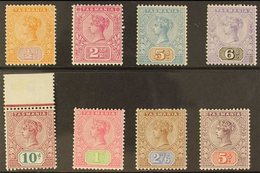 TASMANIA 1892-99 Set To 5s, SG 216/223, Fine Mint. (8 Stamps) For More Images, Please Visit Http://www.sandafayre.com/it - Otros & Sin Clasificación