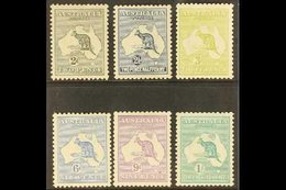 1915-27 "Kangaroo" Third Watermark Set Complete To 1s, SG 35/40, Very Fine Mint And Well Centred, The 1s Never Hinged. ( - Other & Unclassified