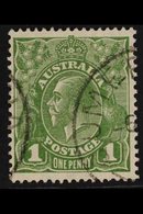 1926-30 1d Sage-green KGV Head DIE II Perf 13½x12½, SG 95b, Very Fine Cds Used, Very Fresh. For More Images, Please Visi - Other & Unclassified