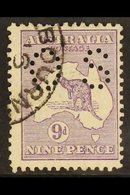 OFFICIAL 1915 9d Violet Roo Punctured 'OS', SG O34, Fine Cds Used, Centred To Upper Left, Fresh, With RPSL Photo-certifi - Other & Unclassified