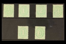 POSTAGE DUES 1906 Complete Set Wmk Crown Over Single Lined A, Perf 11½, 12, Compound With 11, SG D45/50, Very Fine Mint. - Sonstige & Ohne Zuordnung