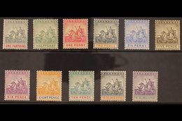 1892-1903 (wmk Crown CA) Complete Set, SG 105/15, Very Fine Mint. Fresh And Attractive! (11 Stamps) For More Images, Ple - Barbades (...-1966)