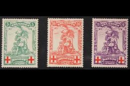 1914 Red Cross Monument Set, Cob 126/28, SG 151/53, Never Hinged Mint (3 Stamps) For More Images, Please Visit Http://ww - Sonstige & Ohne Zuordnung