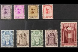 1932 Cardinal Mercer Memorial Fund Set, Cob 342/50, SG 609/17, 10f Top Value Is Very Lightly Hinged, A Very Fine Mint Se - Other & Unclassified