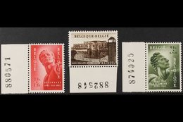 1954 Political Prisoners' National Monument Fund Set, Cob 943/45, SG 1531/33, Marginal Never Hinged Mint (3 Stamps) For  - Sonstige & Ohne Zuordnung