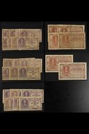 BANKNOTES GERMAN OCCUPATION 1915-1918 1f (x23) And 2f (x6) 'Societe Generale De Belgique' Banknotes With Various Printin - Otros & Sin Clasificación