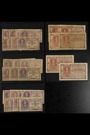 BANKNOTES GERMAN OCCUPATION 1915-1918 1f (x23) And 2f (x6) 'Societe Generale De Belgique' Banknotes With Various Printin - Autres & Non Classés