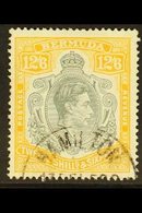 1938-53 12s6d Grey & Yellow On Ordinary Paper (the So-called "lemon" Shade), SG 120d, Fine Used, Accompanied By Murray P - Bermuda
