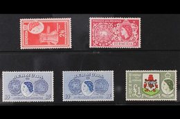 1953-62 Definitive Top Values, 2s6d To £1 Including Both 10s Shades, SG 147/50. Never Hinged Mint. (5 Stamps) For More I - Bermudes