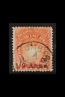 1891 '½ Anna' On 2a Vermilion ("AD" Initials), SG 20, Very Fine Used. Scarce. For More Images, Please Visit Http://www.s - Britisch-Ostafrika