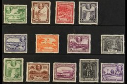 1934-51 KGV Pictorial Definitive Set, SG 288/300, Fine Mint (13 Stamps) For More Images, Please Visit Http://www.sandafa - Brits-Guiana (...-1966)