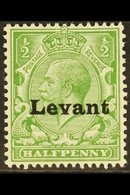 1916 SALONICA ½d Green "Levant" Opt'd, SG S1, Very Fine Mint For More Images, Please Visit Http://www.sandafayre.com/ite - Levant Britannique