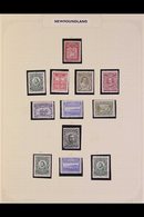 1908-47 ALL DIFFERENT FRESH MINT COLLECTION In Mounts On Leaves, Includes 1908 2c Map, 1910 Perf 12 Set To 6c, 9c & 15c  - Other & Unclassified