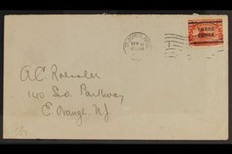 1920 EARLY USAGE ON COVER 3c On 35c Red, SG 147, On Neat Cover To USA, Tied St John's Sept. 16th Machine Cancel - The Se - Otros & Sin Clasificación