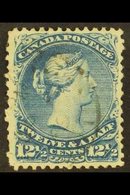 1868 12½c Bright Blue Large Queen On Watermarked Paper, SG 60b, Clear "UTH", Cds Used, Few Shorter Perfs. For More Image - Andere & Zonder Classificatie