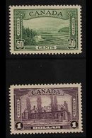 1937-8 TOP VALUES.  50c Green & $1 Violet SG 366/7, Never Hinged Mint (2 Stamps) For More Images, Please Visit Http://ww - Other & Unclassified