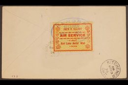 ELLLIOT FAIRCHILD AIR SERVICE 1926 Cover From Rolling Portage Via Red Lake To Kitchener Franked 25c, Uni CL7, Very Fine  - Other & Unclassified