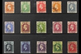 1921-26 KGV Definitive Set, Script Wmk, SG 69/83, Plus Listed 6d Shade, Fine Used (15 Stamps) For More Images, Please Vi - Cayman Islands