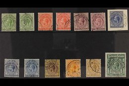 1921-28 KGV Script MCA Wmk Set To A Lightly Cancelled 3s, SG 73/80, Plus Some Additional Listed Shades ½d To 2½d Blues,  - Falkland Islands