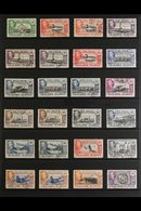 1938-50 KGVI Definitives Complete Set, SG 146/63, Plus Some Additional Listed Shades To 5s, Very Fine Used. Lovely! (24  - Islas Malvinas