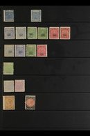 1871-82 MINT COLLECTION 1871 1d, 1872 2c On 1d, 1876-77 Wove Paper 1d 92 Shades), 2d On 3d (2 Shades) and 6d (2 Shades), - Fidji (...-1970)