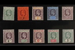 1903 KEVII Complete Set To 5s, SG 104/13, Fine Mint (1s & 5s Are Never Hinged), Very Fresh. (10 Stamps) For More Images, - Fidji (...-1970)