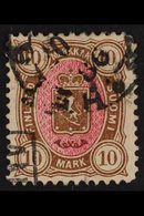 1885 10m Brown & Rose (SG 107, Michel 26b, Facit 26b), Used, Fresh. For More Images, Please Visit Http://www.sandafayre. - Otros & Sin Clasificación