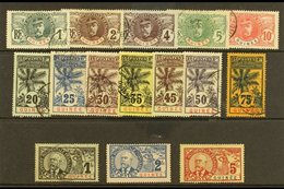 GUINEA 1906-07 "Gen Faidherbe And Dr Ballay" Complete Set, Yvert 33/47, Used, Mostly Fine To Very Fine. (15 Stamps) For  - Other & Unclassified