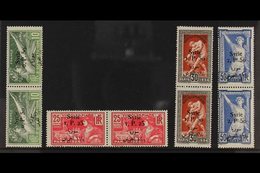 SYRIA 1924 Olympics Surcharged Set, Yv 122/25, Never Hinged Mint Pairs (8 Stamps) For More Images, Please Visit Http://w - Sonstige & Ohne Zuordnung