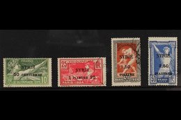 SYRIA 1924 Olympics Surcharged Set, Yv 122/25, Fine Used (4 Stamps) For More Images, Please Visit Http://www.sandafayre. - Sonstige & Ohne Zuordnung