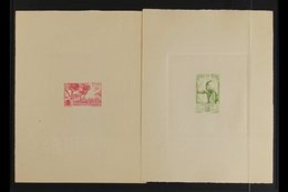 TOGO 1947 1fr20 And 25fr Postage Issues As Superb IMPERF SUNKEN DIE PROOFS Printed In Issued Colours On Card, As Yvert 2 - Sonstige & Ohne Zuordnung