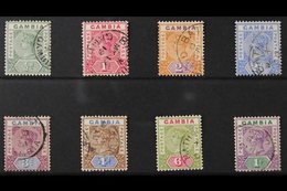 1898-1902 QV "Tablet" Complete Set, SG 37/44, Fine Used (8 Stamps) For More Images, Please Visit Http://www.sandafayre.c - Gambie (...-1964)