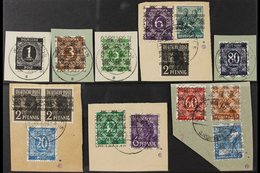 BIZONE - AMERICAN & BRITISH ZONE 1948 (June/August) VERY FINE USED "Net Posthorn" Overprinted Definitive Numeral Range O - Andere & Zonder Classificatie