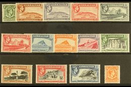 1938-51 Pictorial Definitive Set, SG 121/31, Very Fine Lightly Hinged Mint (14 Stamps) For More Images, Please Visit Htt - Gibraltar