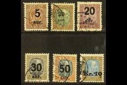 1921-30 Local Surcharges On Chistian IX Issue, SG 137, 140, 142, 144, 145, 150, Very Fine Used. (6 Stamps) For More Imag - Other & Unclassified