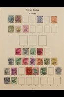 CHAMBA 1887-1935 FINE USED COLLECTION On Pages, Chiefly All Different, Includes 1887-95 Most Vals To 6a & 8a, 1903-05 KE - Andere & Zonder Classificatie