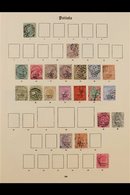 PATIALA 1884-1935 FINE USED COLLECTION On Leaves, Virtually All Different, Includes 1891-96 Set To 1r, Officials 1884 Se - Other & Unclassified