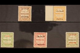 OCCUPATION OF PALESTINE POSTAGE DUE. 1948 Multi Script Wmk - Perf 12 Set, SG PD 25/29, Fine Mint (5 Stamps) For More Ima - Jordania