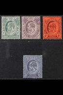 1903 Ed VII Set, Wmk Crown CA, SG 123/6, Very Fine Mint. (4 Stamps) For More Images, Please Visit Http://www.sandafayre. - Straits Settlements
