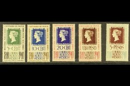 1940 AIR Penny Black Centenary Set (Scott C103/07, SG 648/52) Never Hinged Mint. (5 Stamps) For More Images, Please Visi - Mexico