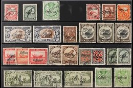 OFFICIALS 1936-61 USED PICTORIAL COLLECTION Presented On A Stock Card, ALL DIFFERENT & Including 1936-61 Single NZ & Sta - Other & Unclassified