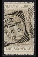 POSTAL FISCAL 1882-1930. 7s6d Bronze-grey, Perf 12, SG F16, Fine Used With "Christchurch" Squared Circle Postmark. For M - Sonstige & Ohne Zuordnung